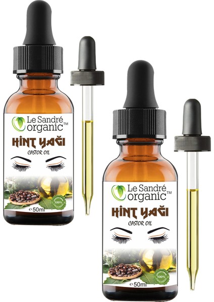 Soğuk Pres Kaş Kirpik Bakımı Hint Yağı 2x50 ml