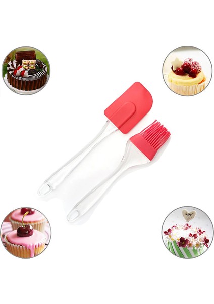 Silikon Yumurta Fırçası ve Spatula 2'li Set