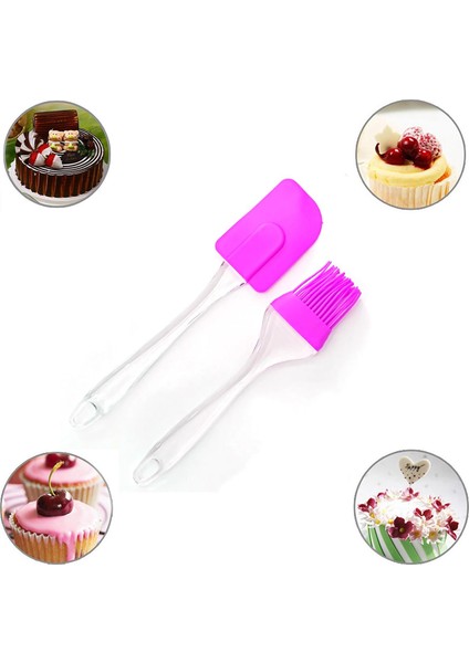 Silikon Yumurta Fırçası ve Spatula 2'li Set