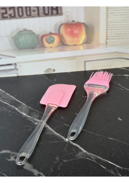 Silikon Yumurta Fırçası ve Spatula 2'li Set