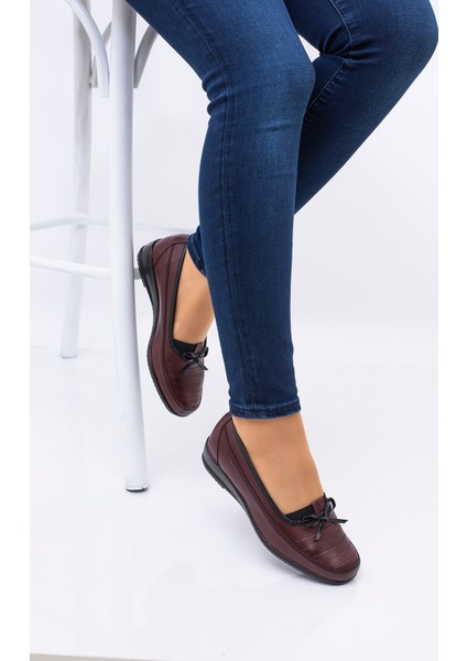 Taba Deri Taban Her Mevsim Anne Ayakkabı modelleri