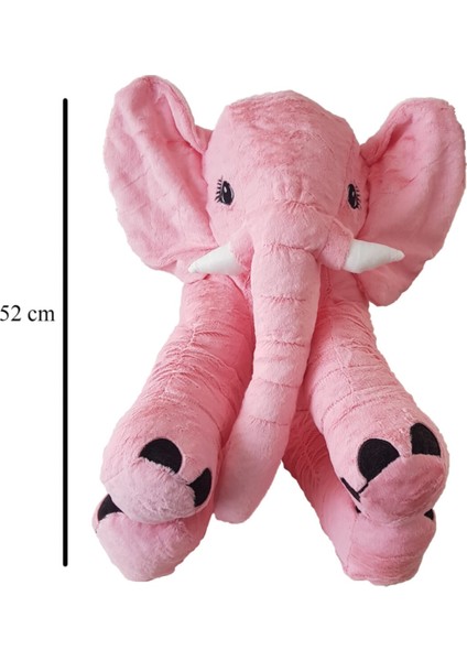 Furkan Toys  Peluş Fil Pembe 52 cm