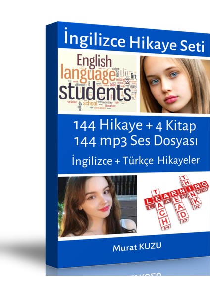 Enine Boyuna Eğitim İngilizce Sesli Hikayeler Kitap Seti (4 Kitap)