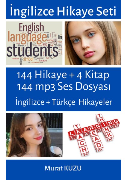 Enine Boyuna Eğitim İngilizce Sesli Hikayeler Kitap Seti (4 Kitap)