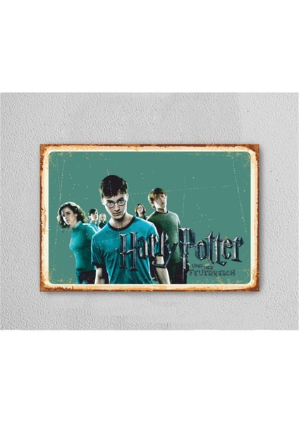 Harry Potter Sahne Retro Vintage Ahşap Poster Tablo