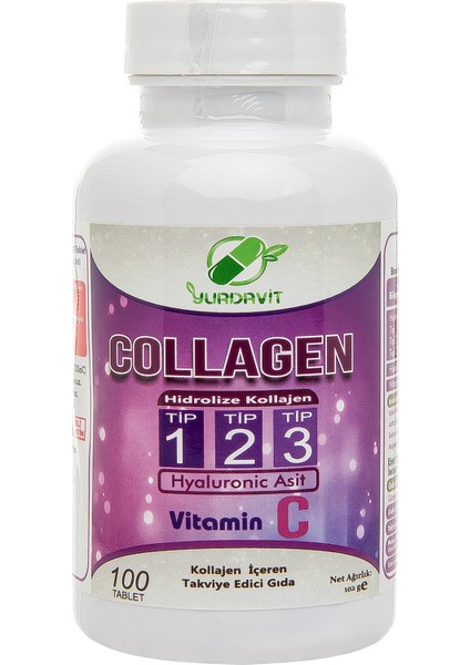 Hidrolize Collagen Type Tip 1-2-3 100 Tb Zinc Gluconate Çinko Glukonat 120 Tablet