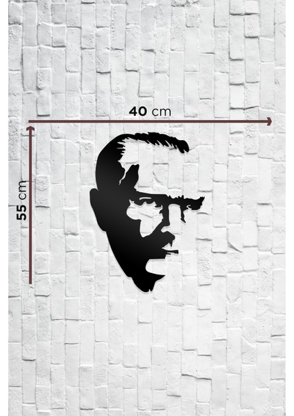 Atatürk Figürlü Dekoratif Ahşap Tablo