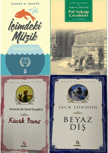 İçimdeki Müzik - Pal Sokağı Çocukları - Küçük Prens ve Beyaz Diş Kitap Seti