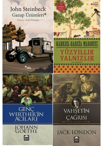 Gazap Üzümleri - Yüzyıllık Yalnızlık - Genç Werther'in Acıları ve Vahşetin Çağrısı