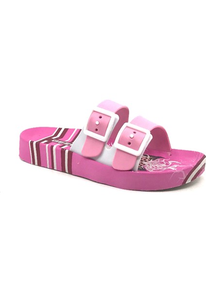 11360 Pembe Eva Günlük Plaj Havuz Banyo Kız Çocuk Terlik