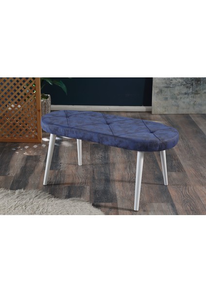 My Massa Bench - Ahşap Beyaz Ayaklı