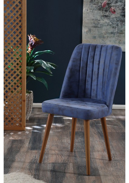 My Massa Polo Sandalye - Ahşap Ceviz Ayaklı