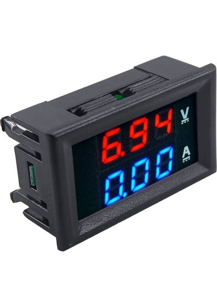 Temiz Pazar Dijital Dual Voltmetre Ampermetre Volt Akım Ölçer Dc 0-100V 10A