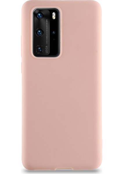 Huawei P40 Pro Kılıf Kamera Korumalı Premier Silikon Kapak - Kahverengi