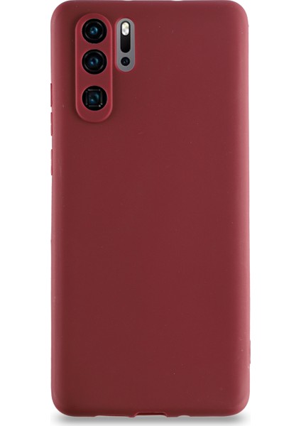 Huawei P30 Pro Kılıf Kamera Korumalı Premier Silikon Kapak - Mürdüm