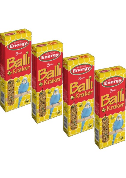 Ballı Muhabbet Kuşu KRAKERI-100 Gram-4 Adet