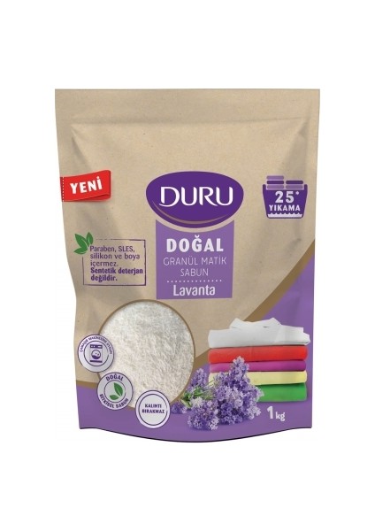 Doğal Granül Matik Sabun Lavanta 1 kg * 2'li