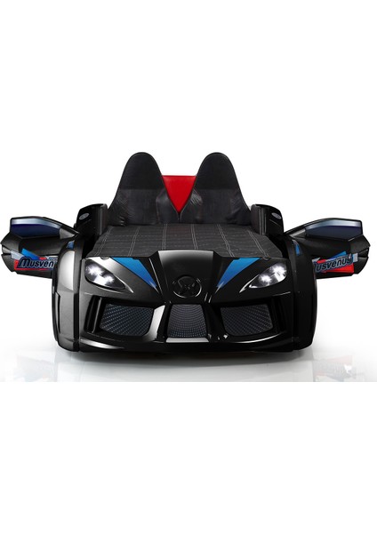 Audi Kapıları Açılabilen Full Ledli Koltuklu Arabalı Yatak,siyah indirimleri