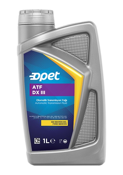 Atf Dx Iıı 1 Litre Performanslı Otomatik Transmisyon Yağı