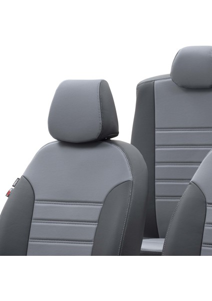 Seat Mii 2012-2019 Özel Üretim Koltuk Kılıfı Istanbul Design Füme - Siyah