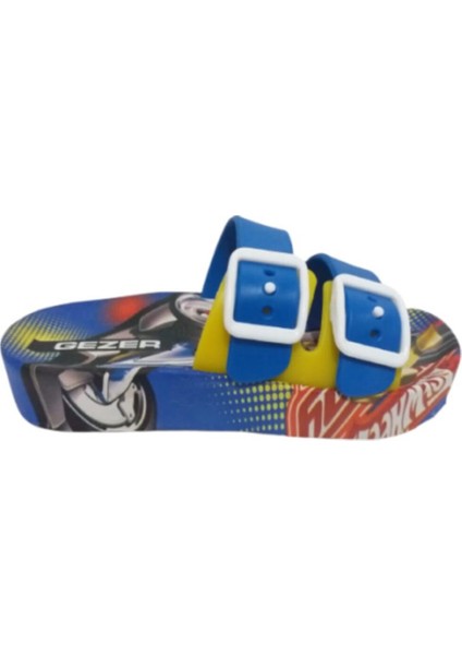 Erkek Çocuk Arabalı Havuz Deniz Plaj Terliği Mavi - 12327 fırsatları