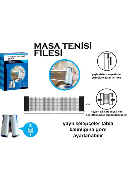 Parstek Masa Tenisi Filesi