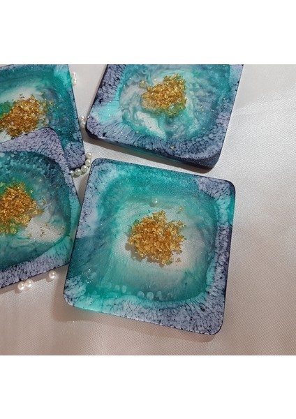 Epoksi Bardak Altlığı Takımı