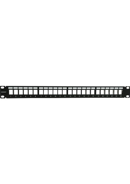 Bakır RJ45 Ftp Patch Panel 24 Port 1u 19'' Siyah Korumalı Ral 9005 2 Yıl Üretici Garantili