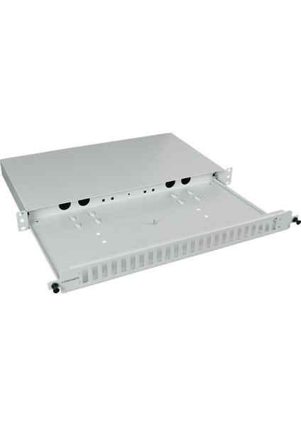 Fiber Patch Panel 48 Port Sürgülü Sonlandırma Kutusu Karbon Çelik (Dkp) 19'' 1u 482X254 (Boş) 2 Yıl Üretici Garantili