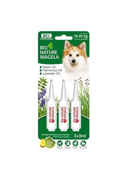 Bio Pet Active Bio Nature Magela Köpek  10-20 kg 3x3 ml