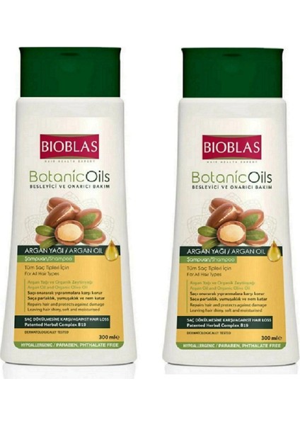 Botanic Argan Şampuan 300 ml x 2