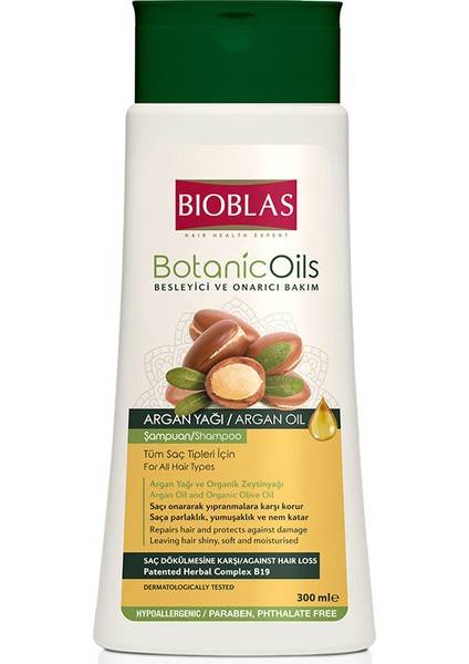 Botanic Argan Şampuan 300 ml x 2