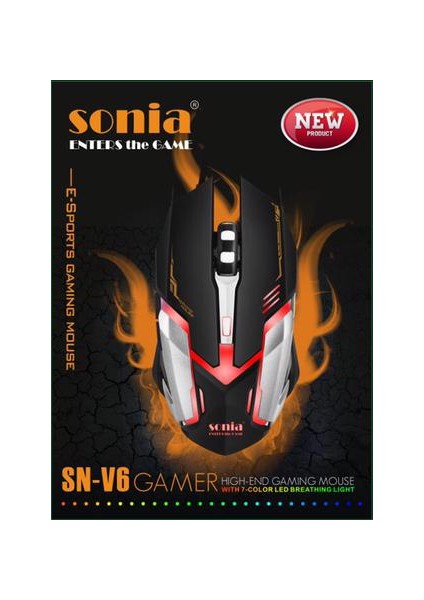 Mouse Sonia Sn-V6 Oyuncu Mouse