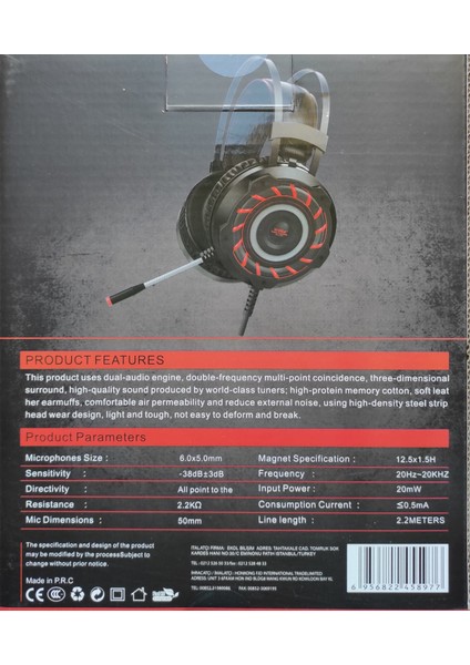 SN-X60 Oyuncu Kulaküstü Kulaklık modelleri