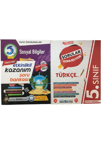 Sosyal Bilgiler Soru Bankası 5. Sınıf - Türkçe Soru Bankası 5. Sınıf