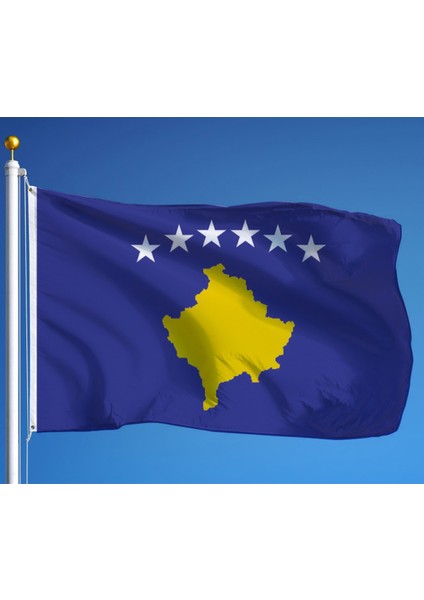 Kosova Milli Gönder Bayrağı Raşel Dijital Baskı 70 x 150 cm