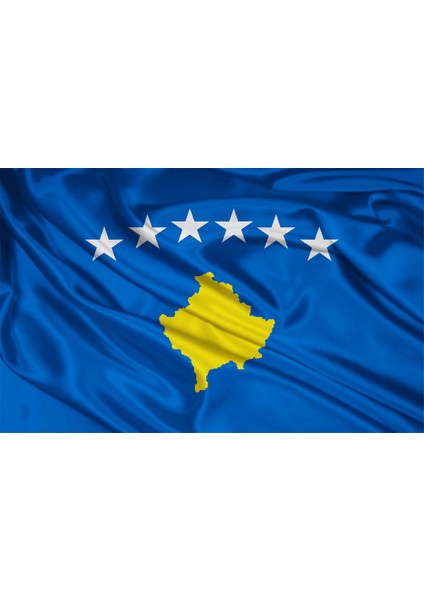 Kosova Milli Gönder Bayrağı Raşel Dijital Baskı 70 x 150 cm