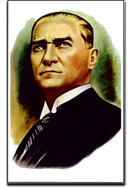 Mustafa Kemal Atatürk Portre Raşel Dijital Baskı Bayrak 70 x 105 cm