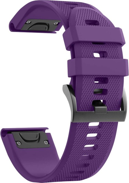 Garmin Fenix 5 Silikon Kordon - Mor