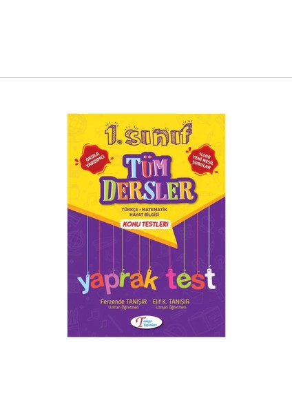 Tanışır Yayınları 1. Sınıf Tüm Dersler Yaprak Test