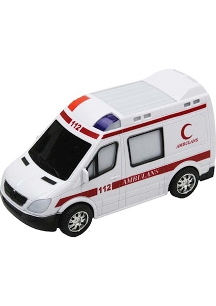 488 Pilli Işıklı Sesli Hareketli Oyuncak Ambulans Arabası