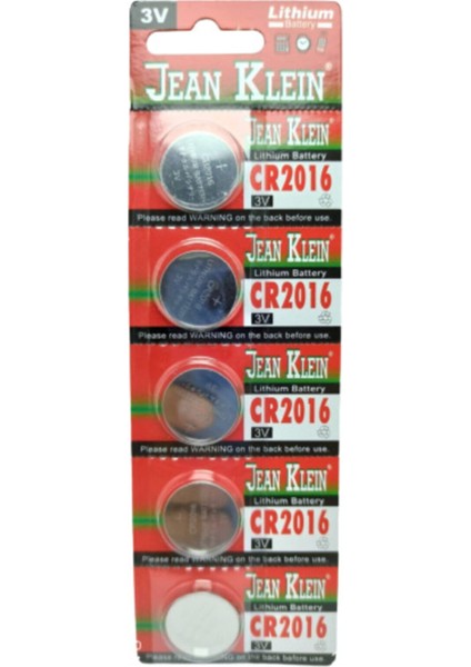 (1 Kart) Cr 2016 Pil 3V Lithium Battery Para Pil 5li CR2016 Düğme Pili (1 Kart)