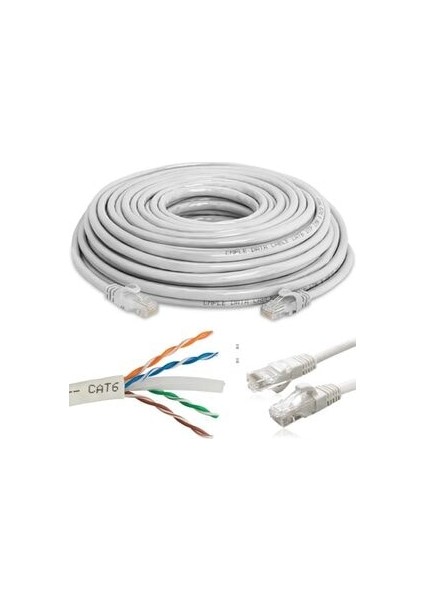 Cat6 Patch Ethernet Internet Kablosu 15 Metre