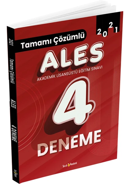 Tercih Akademi ALES Tamamı Çözümlü 4 Deneme