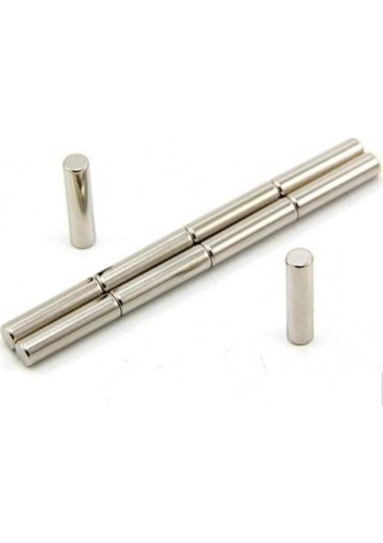 Neodyum Mıknatıs Silindir 5 mm x 25 mm 10'lu