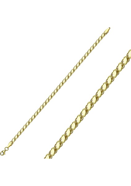 Pul Zincir Altın Bileklik