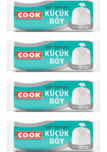 Çöp Torbası Küçük Boy 30'lu x 4