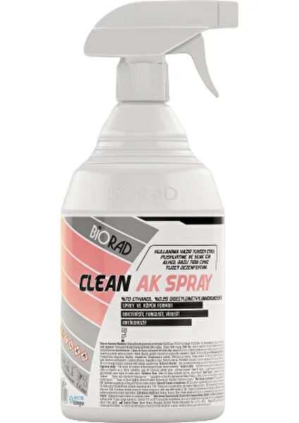 Clean+Ak %70 Alkol Bazlı Hızlı Yüzey Dezenfektanı 1000 ml Sprey