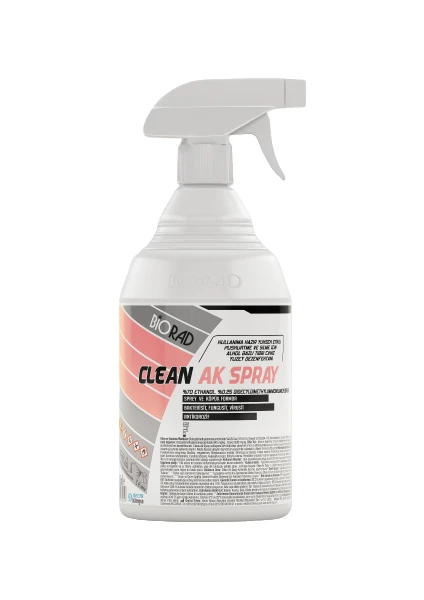 Clean+Ak %70 Alkol Bazlı Hızlı Yüzey Dezenfektanı 1000 ml Sprey