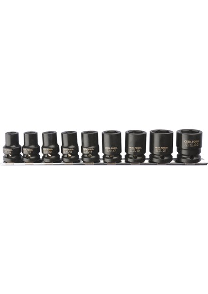 C62-RH09 9 Parça 1/2 6 Köşe Havalı Lokma Anahtar Takımı